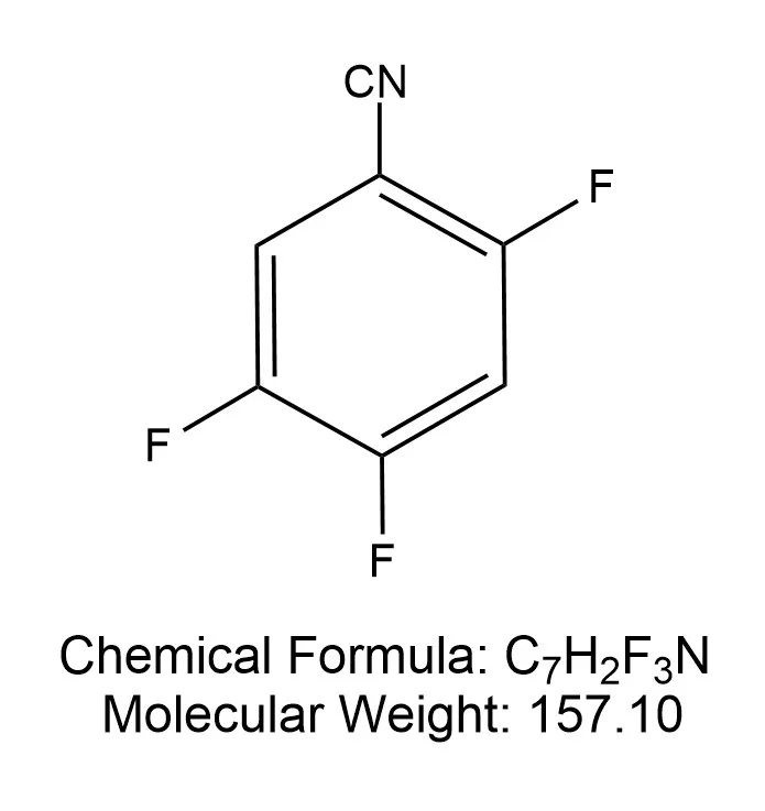 Større enn eller lik 99 % 2,4,5-Trifluorbenzonitril CAS-nr.: 98349-22-5